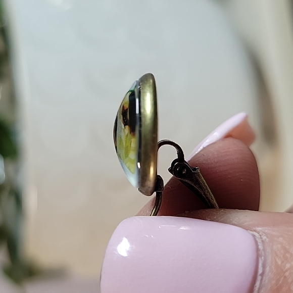 Pug Button Drop Earrings - Picture 5 of 5